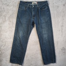 Levi's 559 Relaxed Straight Jeans Men's 36x32 Blue Medium Wash 100 Cotton Denim