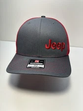 🔥Jeep Logo Cap Emblem Wrangler Grand Cherokee Off Road Embroidered Hat Truck