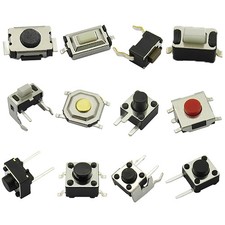 120pcs 12 Values Tactile Push Button Switch Micro Momentary Tact Switch Assor...