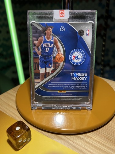 Panini spectra 2020-21 Tyrese Maxey RC RPA Prizm On Card 🔥🔥💕💕😁❤️🙈🙈 - Bild 2 von 2