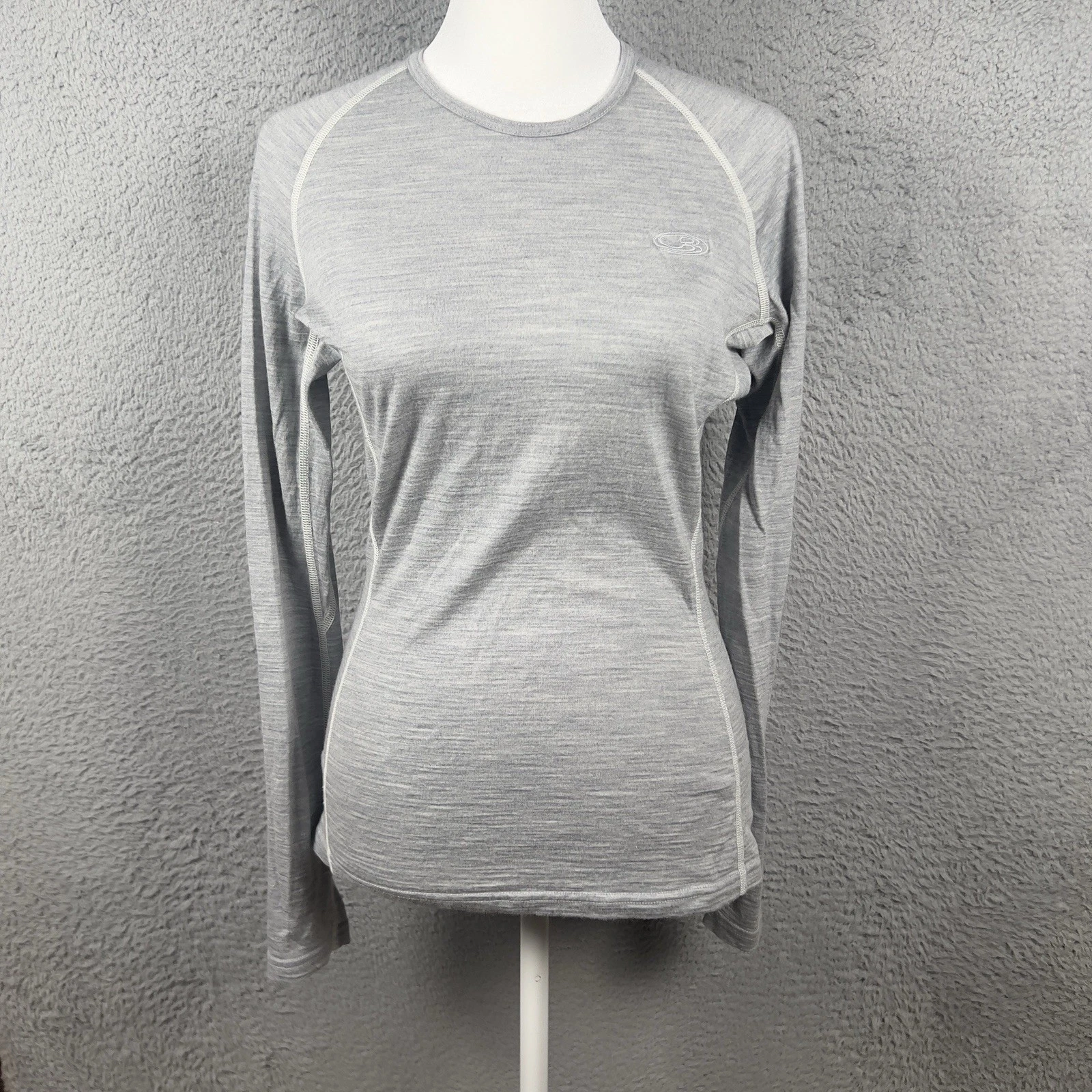 Icebreaker Merino Base Layer Top Womens Small Gray Long Sleeve Outdoors Wool
Opens in a new window o