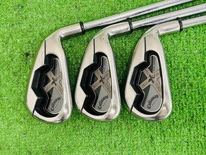 Set De Fers Callaway X-18 Pro Series 8 Pièces - 5-9+PW+AW+SW, Droitier, Shaft N.S.PRO 950GH Stiff, Occasion