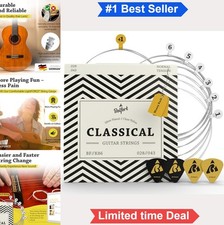 Classical Guitar Strings Nylon Silver Coated 6 Strings Set Extra E Medium