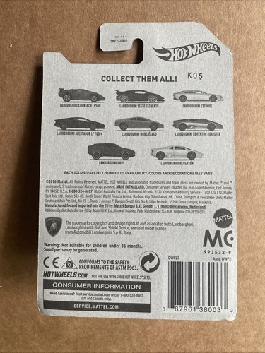 Hot Wheels: 2016 Lamborghini Estoque - White - Gold 10 Spoke Wheels - - Picture 3 of 5