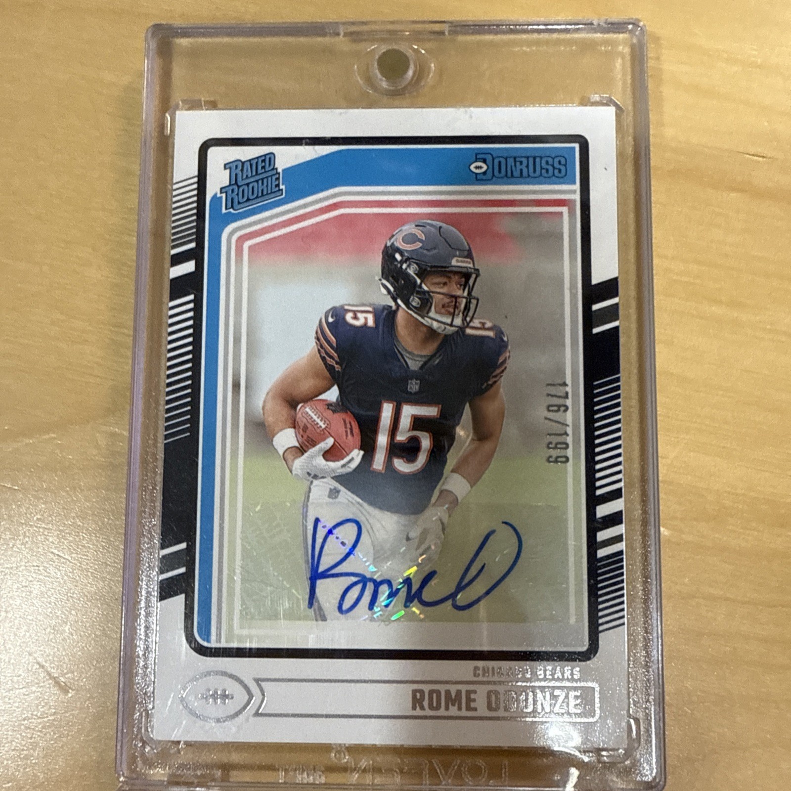 2024 Panini Donruss - Rated Rookie Rome Odunze #309 Autographs 176/199