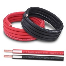 2/0 AWG Battery Cable 10FT Red Black - 2/0 Gauge 2/0AWG 10 Ft Black 10 Ft Red