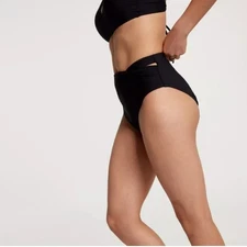 CALIA High Waisted Side Twist Swim Bikini Bottoms NWT XS