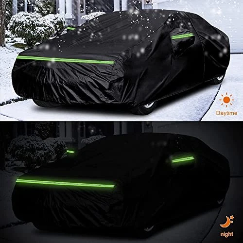 For Nissan Maxima 1999-2023 Waterproof Car Cover 6 Layers All Weather Zipper Doo - Imagem 4 de 4