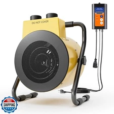 Greenhouse Heater with Thermostat, 1500W Electric Outdoor Heaters