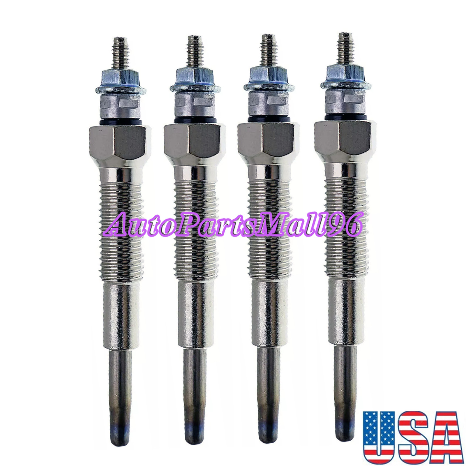 4 x Glow Plug 9-82511978-0 for Isuzu  C240 C221 4BA1 ELF150 ELF250 KUD20 TLD13
