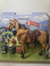 Sunny Days Entertainment Deluxe Quarter Horse with Moveable Head And Accessories