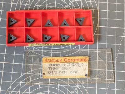 10x Sandvik Coromant TNMM110302 Hartmetallspitzen / Wendeplatten