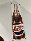 Vintage 1992 ANDE ROONEY "SPARKLING PEPSI:COLA" METAL SIGN.. PORCELAIN ENAMELED