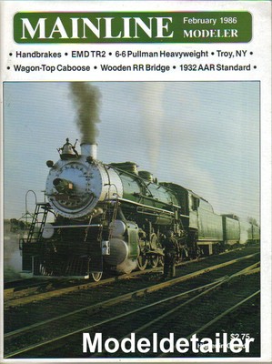 Mainline Modeler Feb.86 Handbrakes EMD TR2 Pullman Wagon Top Caboose Bridge