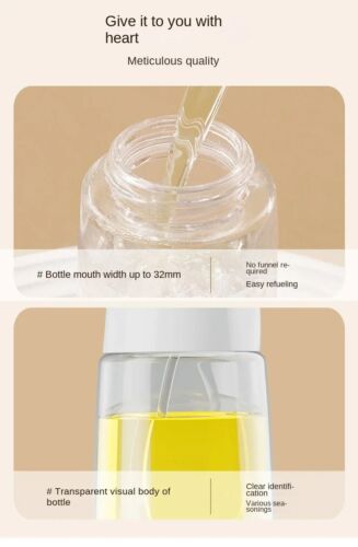 Olive Oil Spray Bottle Glass Oil Dispenser BBQ Kitchen Gadget Vinegar Water Pump - Picture 4 of 14