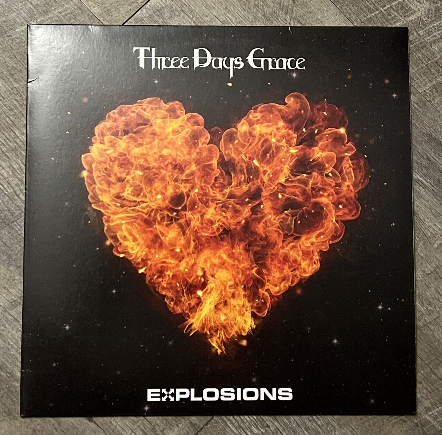 Three Days Grace   Explosions  Limited Gold Color Vinyl LP   EX