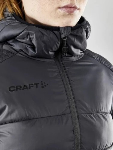 Craft Women's Black Core Explore Isolate Long Sleeve Hooded Puffer Jacket Size L - Picture 3 of 18