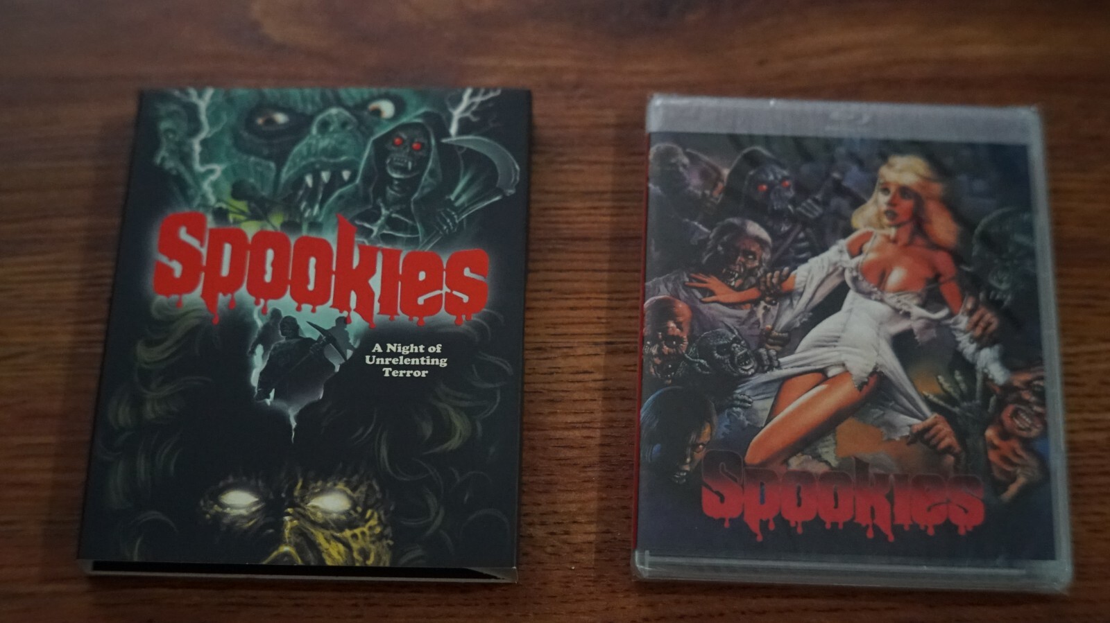 Spookies 1985 Bluray with OOP Slipcover 2 Vinegar Syndrome Brand New