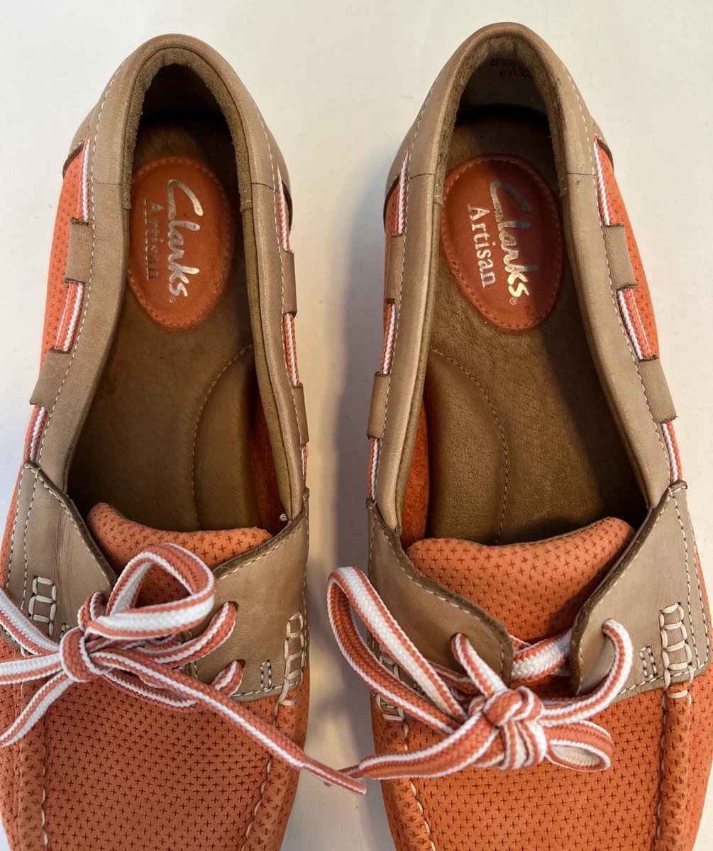 Clarks Artisan Peach Boat Shoes Size 6 M eBay