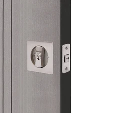 Square Cavity Sliding Door Lock Privacy Pocket Door Entry Lock Zinc Alloy Latch