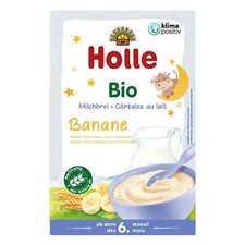 Holle Organic Milk Cereal Banana  250g  Whole Grain, No Palm Oil