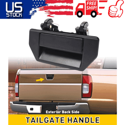 For 86-97 Nissan Pickup 98-00 Frontier Black Tailgate Handle Outer