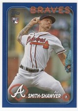 AJ Smith-Shawver 2024 Topps Royal Blue Parallel Rookie RC #117