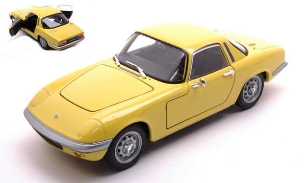 Welly 1/24 Epoche Lotus Elan 1965 Gelb Modellbau Statisches Modell Diecast-image