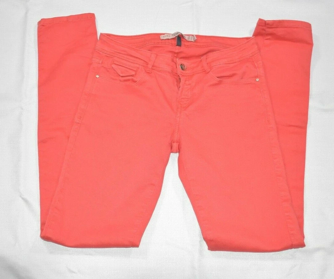 Zara red jeans 2025