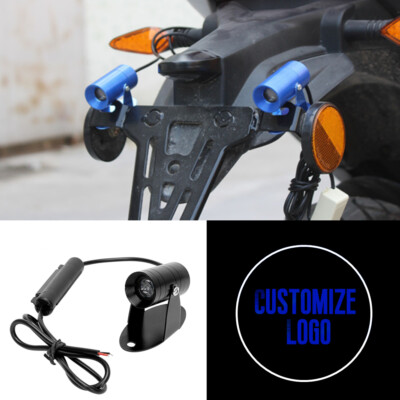 1x Customized Spotlight Laser Projector Ghost Shadow LED Motorcycle Light