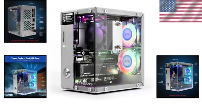 High-Performance Raspberry Pi 5 Mini PC Case with Customizable RGB