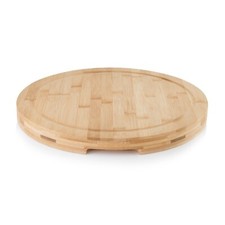 Vitinni Premium Round Bamboo Chopping, Serving, Pizza, Cheese Board, 38 x 3.5cm