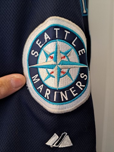 Seattle Mariners Road Jersey, Replica, Majestic, MENS XL, King Felix Hernandez - Picture 3 of 4