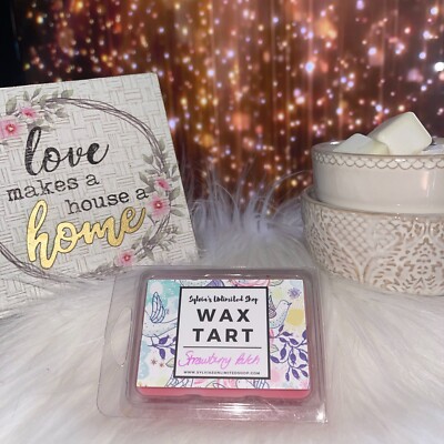 Strawberry Patch Scented Wax Melt Tarts 100% Soy, Heavily Scented & Hand Poured 