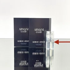 2PCS)  ARMANI CODE Men by Giorgio Armani 0.04oz-1.2ml EDT Spray SAMPLE VIAL (C90
