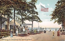 c.1914 Bayside Grove Keansburg Beach Pavilion & Pier Keansburg NJ post card