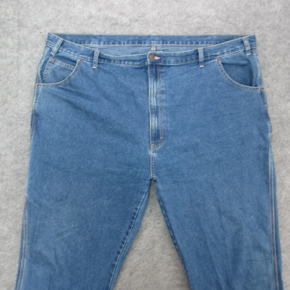 Dickies Jeans Men's 50x32 Blue Light Wash Straight Leg Jeans - Image 2 of 4