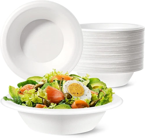 12oz Bowl Super Rigid Strong Bagasse Disposable party Bowls Biodegradable