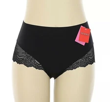Spanx L140102 Womens Black Undie-Tectable Lace Hi-Hipster Panties Size L