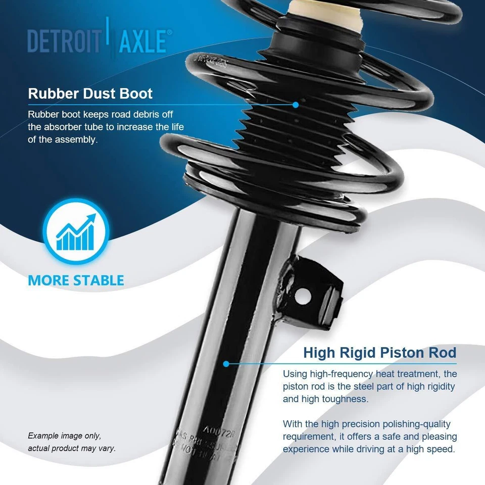 6pc Front Struts Coil Spring Assembly Tie Rods for BMW 320i 323i 325i 325Ci 330i - Image 4 of 4