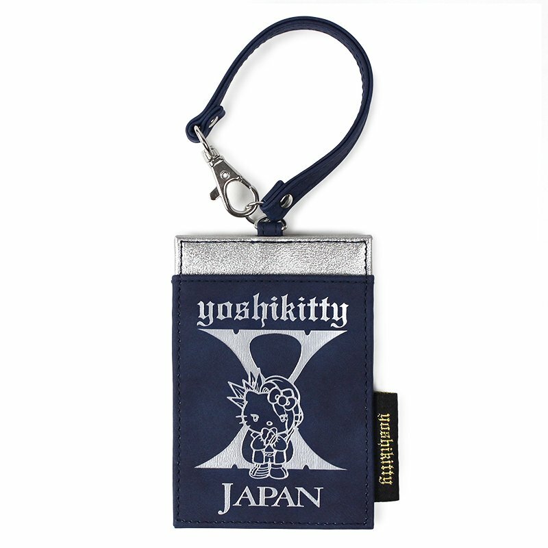 yoshikitty X JAPAN Yoshiki x Hello Kitty Pass Case Navy Japan