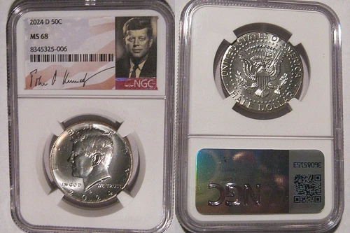 2024 D Kennedy Half Dollar 50c NGC MS 68
