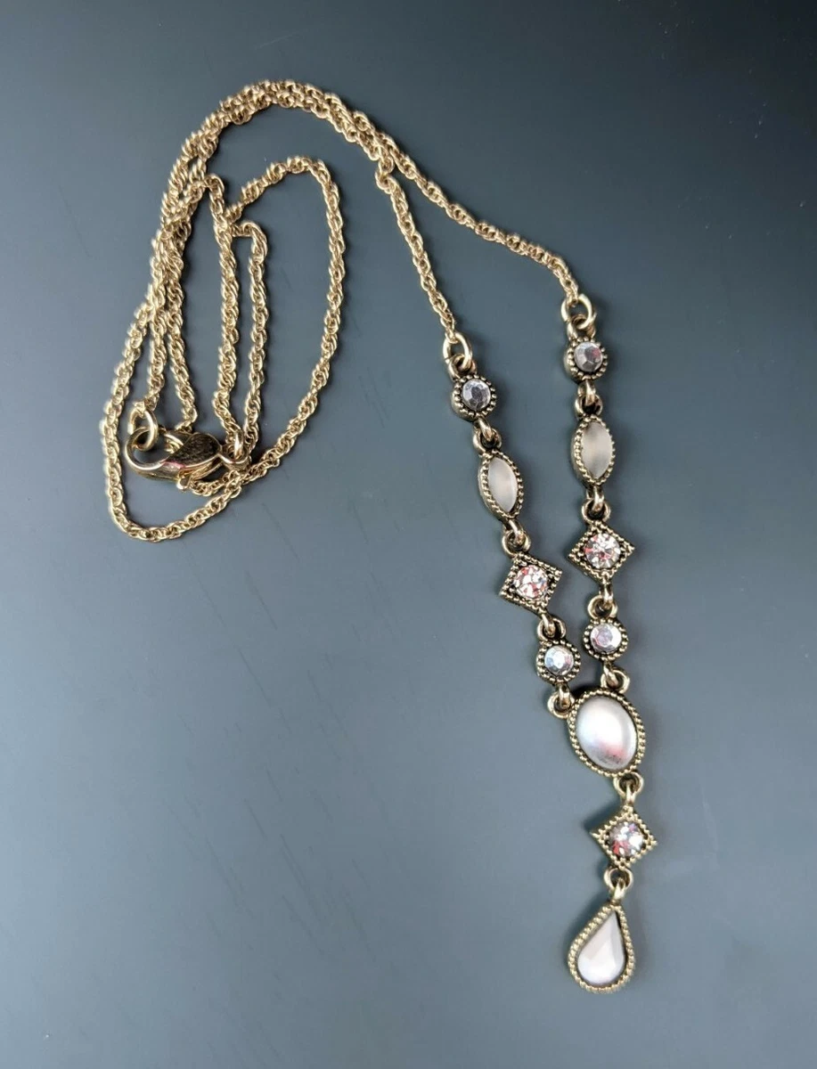 Silver plunge hotsell necklace