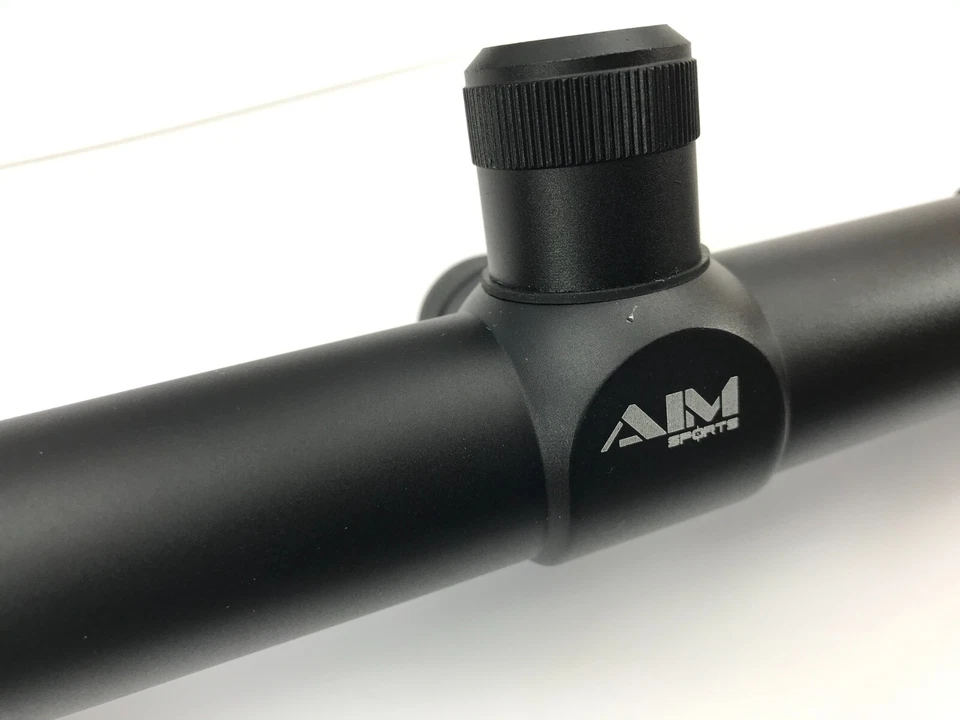 Mira para rifle Aim Sports 3-12X50 mm doble punto mil iluminado + caja 8024-RT Foto 2 de 4