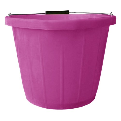 4 x 3 Gallon Plastic Builder's Bucket Pouring Lip Metal Handle Feed Storage Farm - Picture 14 of 24
