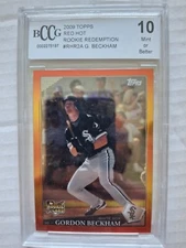2009 Topps Red Hot Rookie Redemption Gordon Beckham #RHR2A BCCG 10 Mint