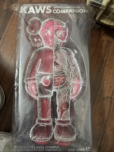 KAWS 2016 Blush Flayed Open Edition Vinyl Figure - New in Sealed Package 