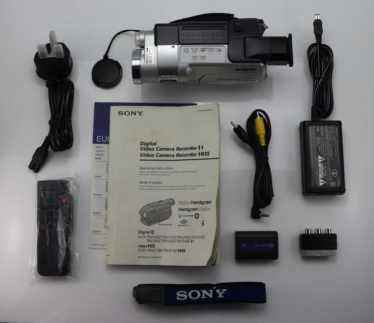 CÁMARA DE VIDEO ANALÓGICA SONY HANDYCAM CCD-TRV218E EN CAJA HI-8 VIDEO-8 8 MM