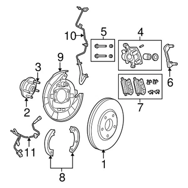 For Chrysler 200 2012 Mopar 68159685AA Rear Driver Side Drum Brake Backing Plate Foto 2 de 2