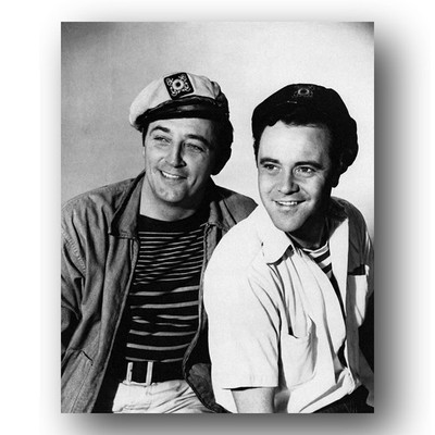 Robert Mitchum, Jack Lemmon Photo 8x10 Fire Down Below Film Set 1950s